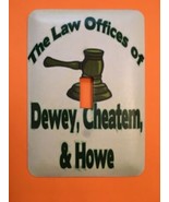 Law Offices of Dewey, Cheatem, &amp; Howe metal light switch cover cartoons ... - £7.30 GBP