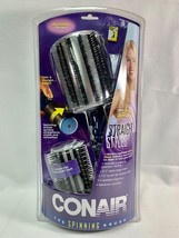 Vintage Conair Straight Styles The Spinning Hairbrush 2 Brushes Battery ... - £64.73 GBP