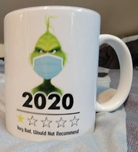 Grinch Quarantine 2020 Mug Cup Ceramic Coffee Mug Christmas - £6.73 GBP