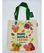 Disney Parks Starbucks Park Days &amp; Lattes PSL Fall Canvas Tote Bag WDW 2... - $891.94 MXN