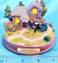 Thomas Kinkade - Heather's Hatch Cottage 5” Wide Light-Up Figurine Statue - $77.22