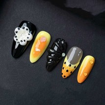 Monarch Bloom Sunset Press On Nails Manicure press on artificial glue on... - $526.03 MXN