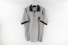 Vintage 90s Mens Medium Detroit Tigers Old English D Collared Polo Shirt Gray - $39.55