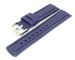 HIRSCH Freestyle Leather Watch Strap Water-resistant - Blue - L - 18mm - £48.15 GBP