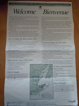Welcome Bienvenue National Park Canada Large Brochure - £3.13 GBP