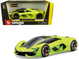 Lamborghini Terzo Millennio Lime Green with Black Top and Carbon Accents 1/24 Di - £31.84 GBP