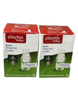 2x Playtex Baby Nurser Drop-Ins 4 Oz Pre-Sterilized Liners 100 Count -200 Liners - £34.91 GBP