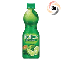 3x Bottles ReaLime 100% Real Lime Flavor Juice | 8 fl oz | Fast Shipping! - £15.57 GBP