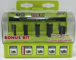 Ryobi - A25RS51 - Straight Router Bit - 5-Piece Set - $651.46 MXN