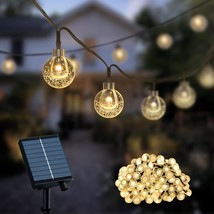 Solar String Lights With Remote Control, Outdoor 100Led 46Ft Fairy Lights, Mini  - £25.27 GBP