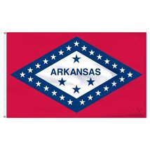 3X5 State Of Arkansas Flag 3&#39;X5&#39; House Banner Super Polyester Grommets - £10.14 GBP