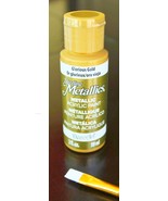 Dazzling Metallics GLORIOUS GOLD Metallic Paint Leaf Gilding art DecoArt... - €13,96 EUR