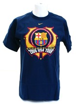 Nike FCB FC Barcelona Blue Short Sleeve Graphic T-Shirt Tee Shirt Men&#39;s NWT - £31.23 GBP