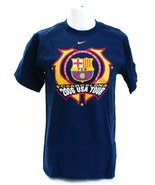 Nike FCB FC Barcelona Blue Short Sleeve Graphic T-Shirt Tee Shirt Men&#39;s NWT - £31.87 GBP