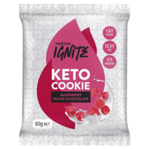 Melrose Ignite Keto Cookie - Raspberry &amp; White Chocolate 60g - £53.84 GBP