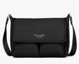 New Kate Spade The Little Better Sam Nylon Medium Messenger Bag Black - £89.60 GBP