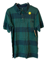 Alpine Design Hombre Profundo Selva Rayas Manga Corta Polo ,Verde, Pequeño - £15.81 GBP