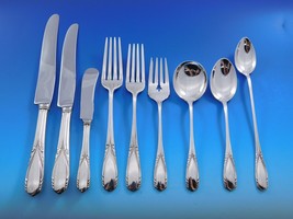 Polly Lawton by Manchester Sterling Silver Flatware Service 8 Set 80 pcs Dinner - £3,794.58 GBP