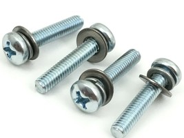 New Screws To Attach Base Stand Legs To Bottom Of Sharp TV Model LC-50N7002U - $6.58