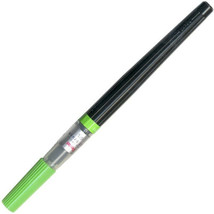 New Pentel Color Brush Art Pen 5-Pk Light Green Ink GFL111 Nylon Tip Calligraphy - $9.65