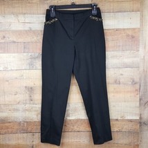 Ruby Rd Pants Women&#39;s Size 10 Black Td11 - £7.35 GBP