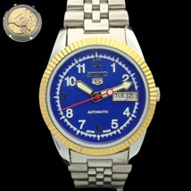 Seiko 5 Automatic Japan Mens Rare Golden Movement Watch 575a-a304830-6 - £46.36 GBP