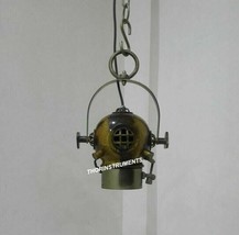 Antique Diving Helmet Light Pendant Nautical Hanging Light For Home Decor Gift - £113.70 GBP