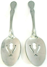 Rogers Stainless Cutlery Slotted Serving Spoons Set of 2 Victorian Manor... - £9.74 GBP
