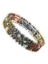 Crystal tricolor bubble bracelet - $14.36