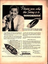 1938 Sunbeam ShaveMaster Swing Down to Business Right Now Vintage Print Ad e2 - £19.24 GBP