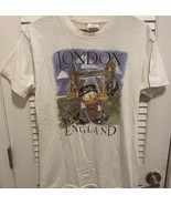 Vintage Garfield the Cat in London England 90s T Shirt Size XL - $82.04 CAD