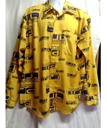 Pepe Jeans Mens Sz XL Lined Button Up Down Shirt Long Sleeve  - £20.99 GBP
