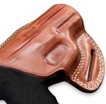Fits H&K VP9SK 9mm 3.39”BBL Leather OWB Belt Holster Open Top #1268# RH image 6