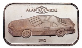 Alan Kulwicki - Rápido Fords 1 Oz. Plateado Barra Artístico 1992 - $98.00