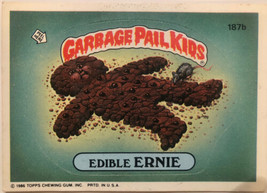 Edible Ernie Garbage Pail Kids trading card Vintage 1986 - £2.35 GBP