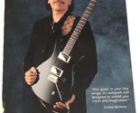 Prs Guitars Magazine Pinup Picture Print Ad Santana - $4.94