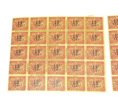 French Indochina 1/5c Surcharge Stamp Lot Mint Blocks Sheets Indochine image 3