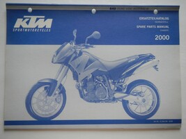 2000 KTM Spare Parts Manual Chassis 640 Duke USA Australia English German - $34.64