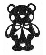Boy Teddy Glitter Card Die Cuts X10. 6x8cm. Assorted Colours. - $77.35 MXN