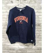 Vtg Russell Athletic Virginia Cavaliers Sweatshirt Youth XL Navy Pullove... - $442.60 MXN