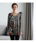 Made By Johnny Geometric Abstract PrintGraphic Top - XL - $21.78