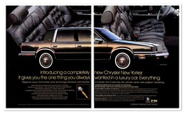 Print Ad Chrysler New Yorker Landau Vintage 1988 2-Page Luxury Car Adver... - $12.30