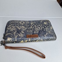 NWOT Sakroots Zip Around Floral Wallet 14 Card Slots Bills And Coin Larg... - £17.40 GBP