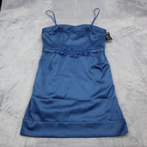 Max and Cleo Dress Womens 14 Blue Sleeveless Square Neck Above Knee Length - £28.01 GBP