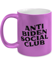 Jo Biden Mugs Anti Biden Social Club Pink-M-Mug  - £14.10 GBP