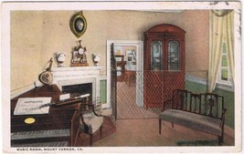 Virginia Postcard Mount Vernon Music Room  - £2.32 GBP