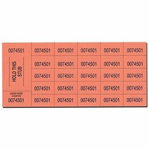 Auction Tickets - 500 Sheets - Orange - $27.70