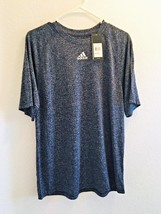 NWT Adidas Performance Navy Heathered Blue CLIMALITE Workout/Running Men... - $19.00