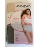 3 Jockey Elance Breathe Comfort Briefs Size 10 Multi-color Style 1542/011 - $18.79