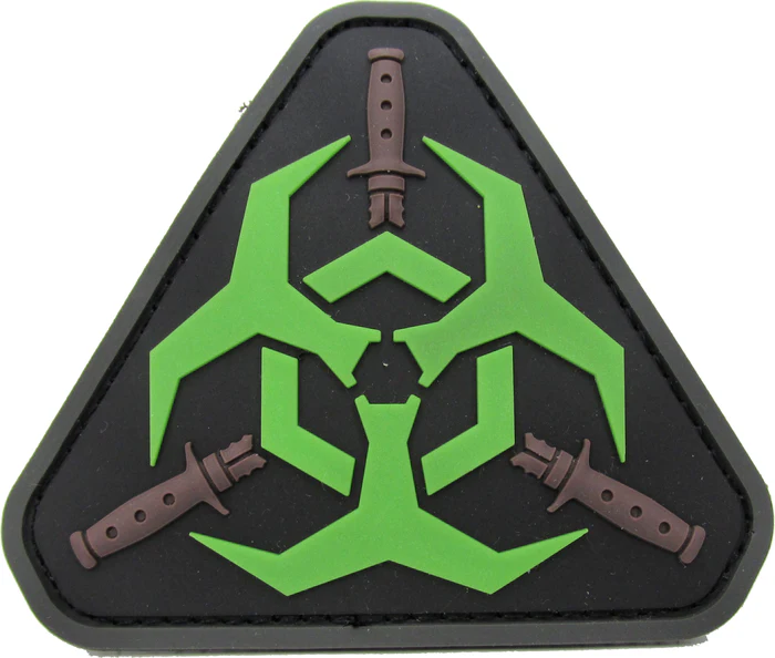 ZOMBIE Outbreak Response Team 3D PVC Hook Back Patch - GITD Glow - $15.99